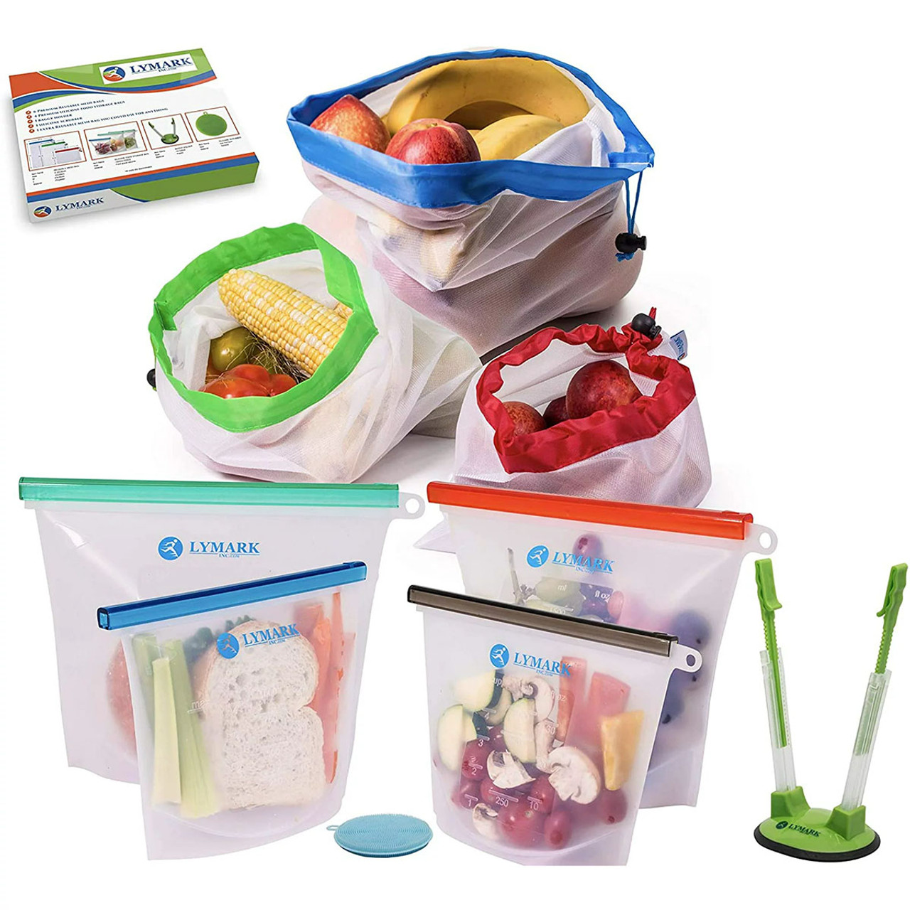 Lymark Reusable Food Storage Bags Bundle product image