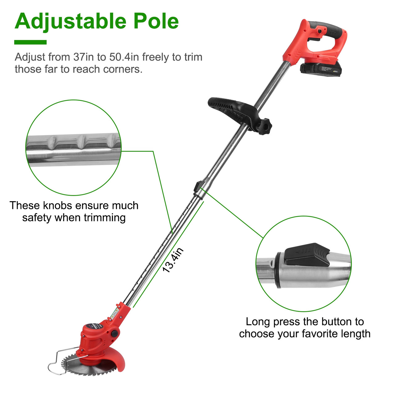 LakeForest® Electric Cordless Grass Trimmer product image