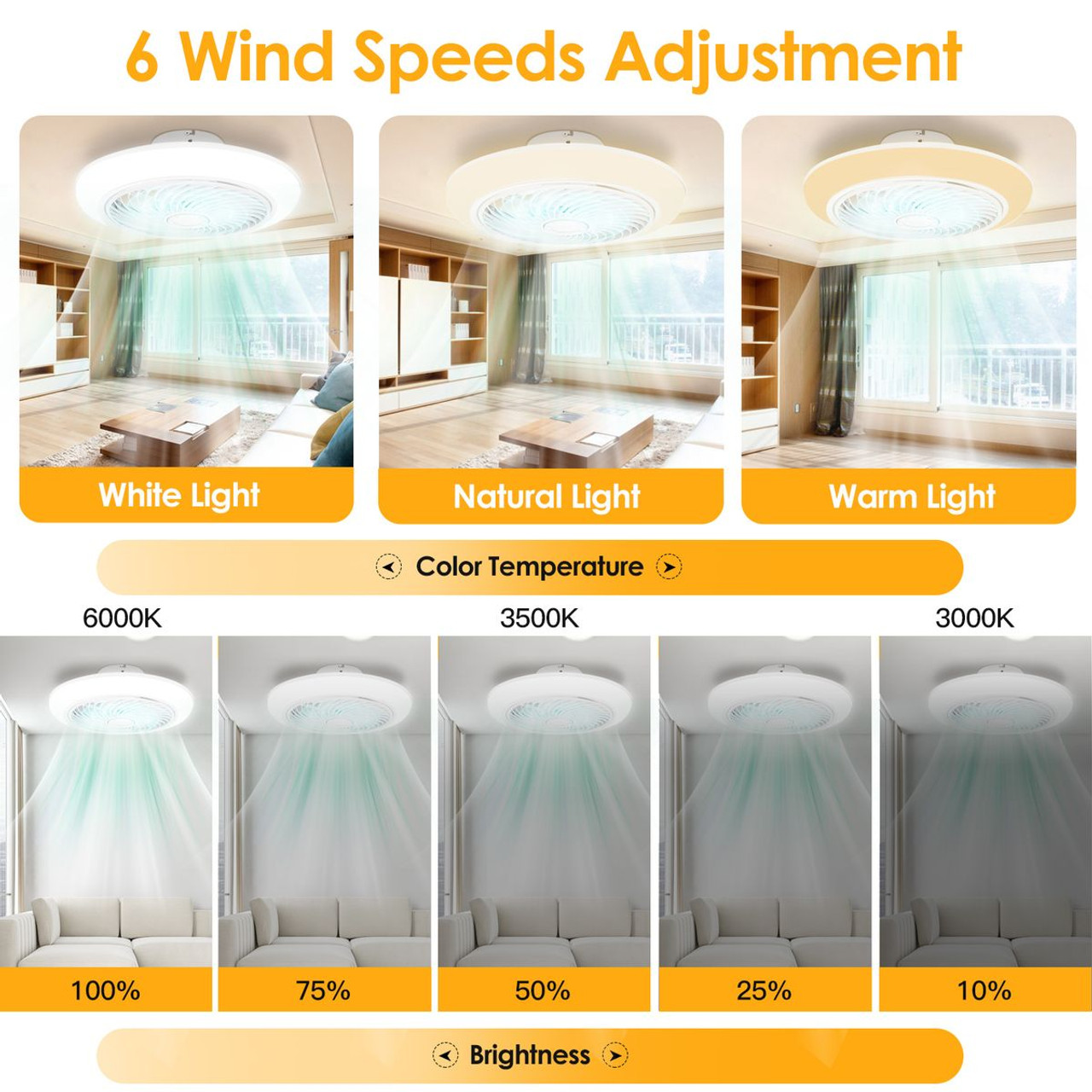 iNova™ Dimmable LED Ceiling Fan product image