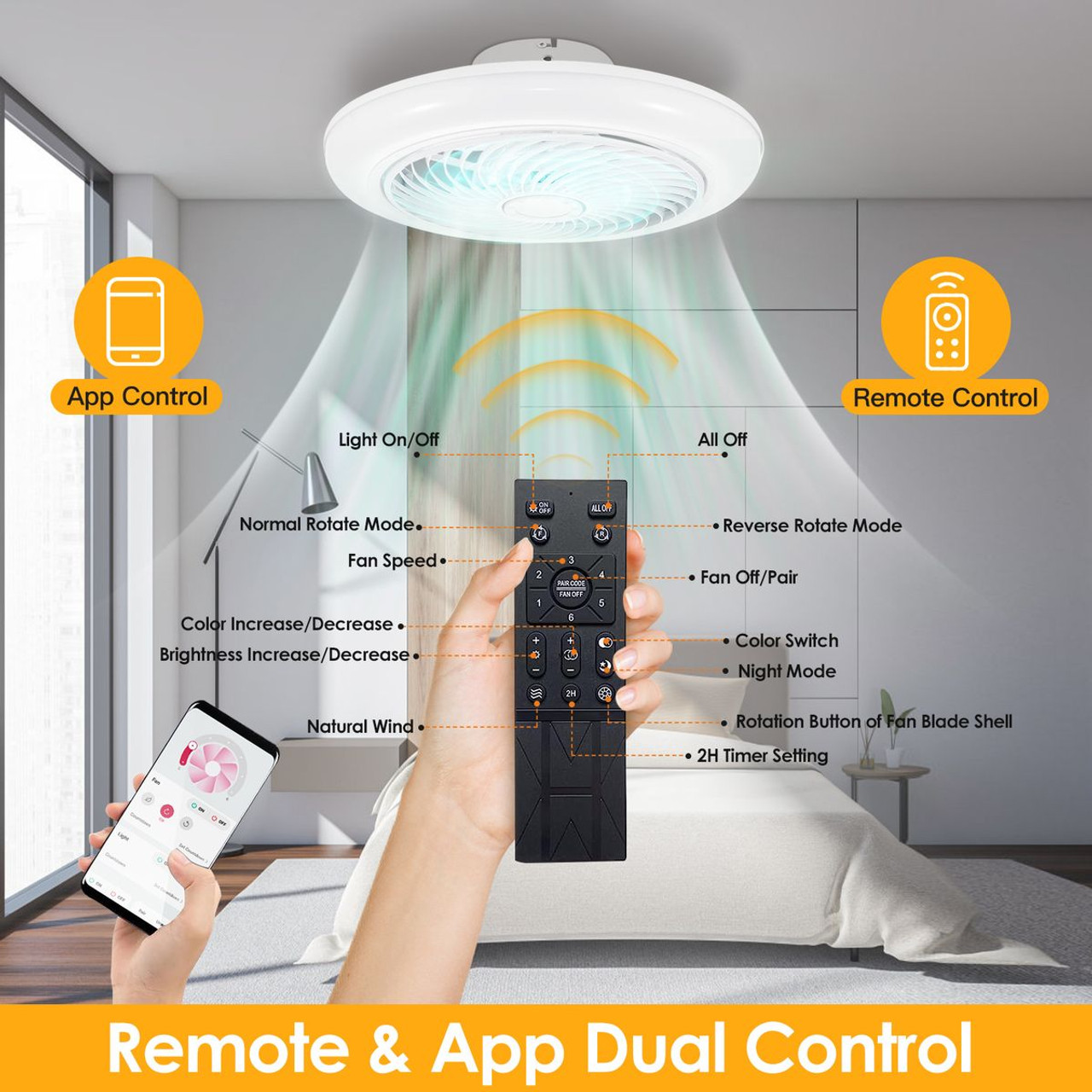 iNova™ Dimmable LED Ceiling Fan product image