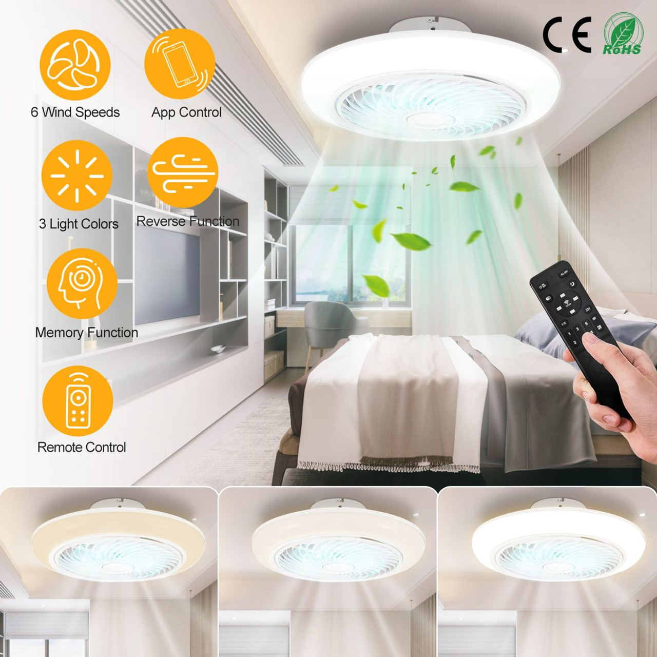 iNova™ Dimmable LED Ceiling Fan product image