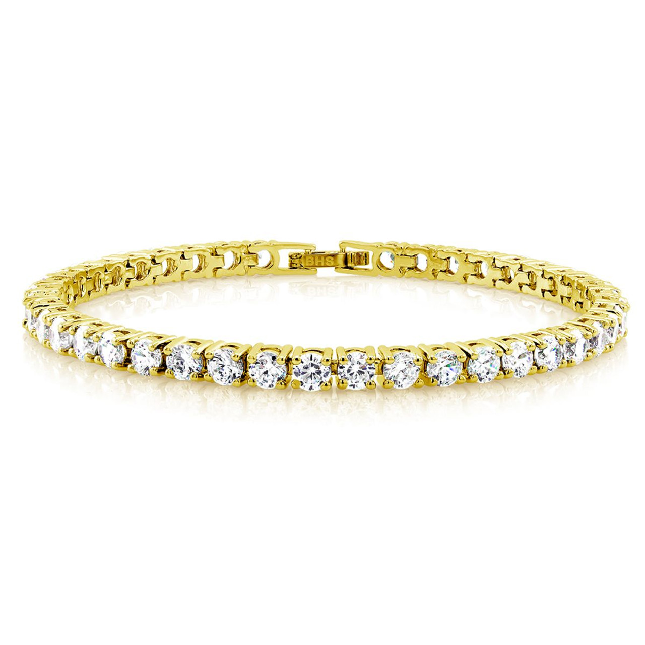 18K Gold Plated Cubic Zirconia Classic Tennis Bracelet product image