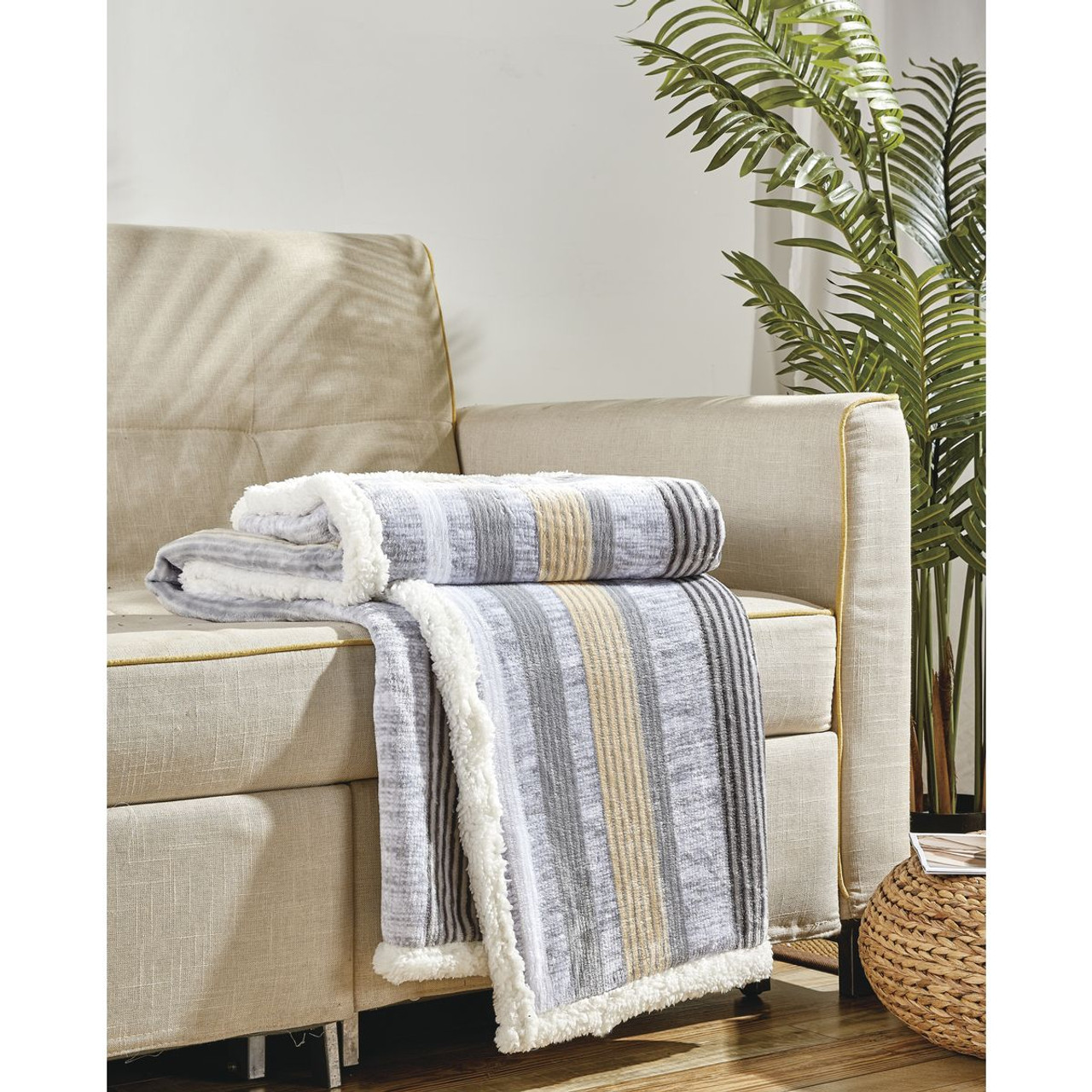Noble House™ 50 x 60-Inch Printed Sherpa Throw product image