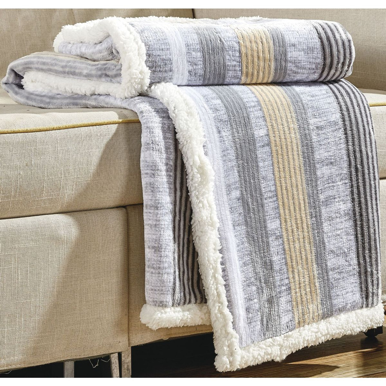 Noble House™ 50 x 60-Inch Printed Sherpa Throw product image