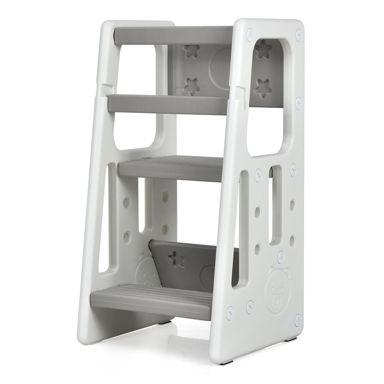 Kids' Kitchen Step Stool with Double Safety Rails product image