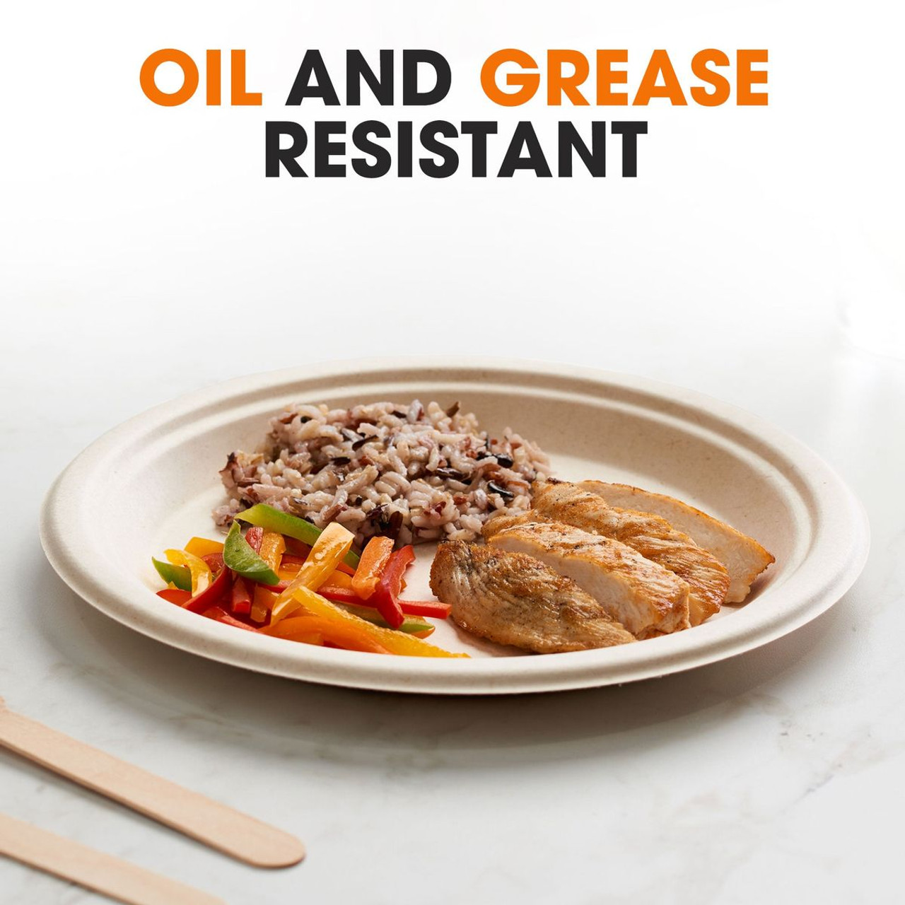 Cheer Collection™ 9-Inch Compostable Plates (100- to 500-Pack) product image
