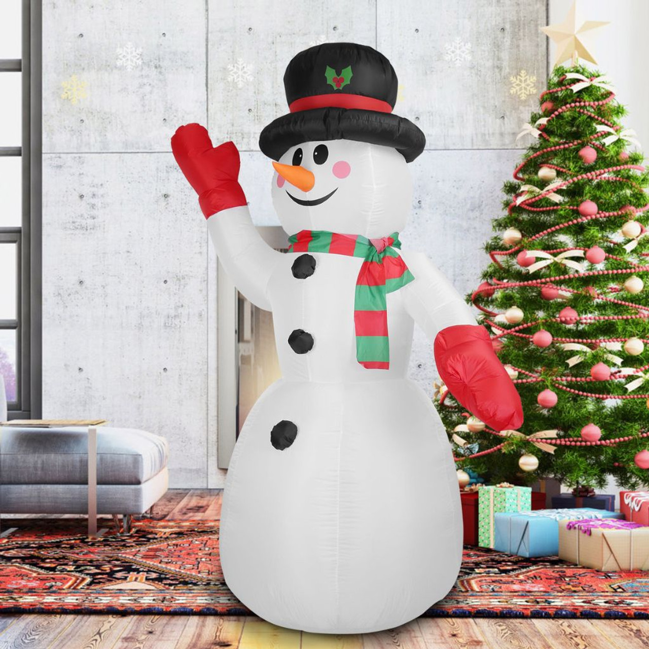 7.9-Foot Holiday Inflatable Snowman with Built-in Blower product image