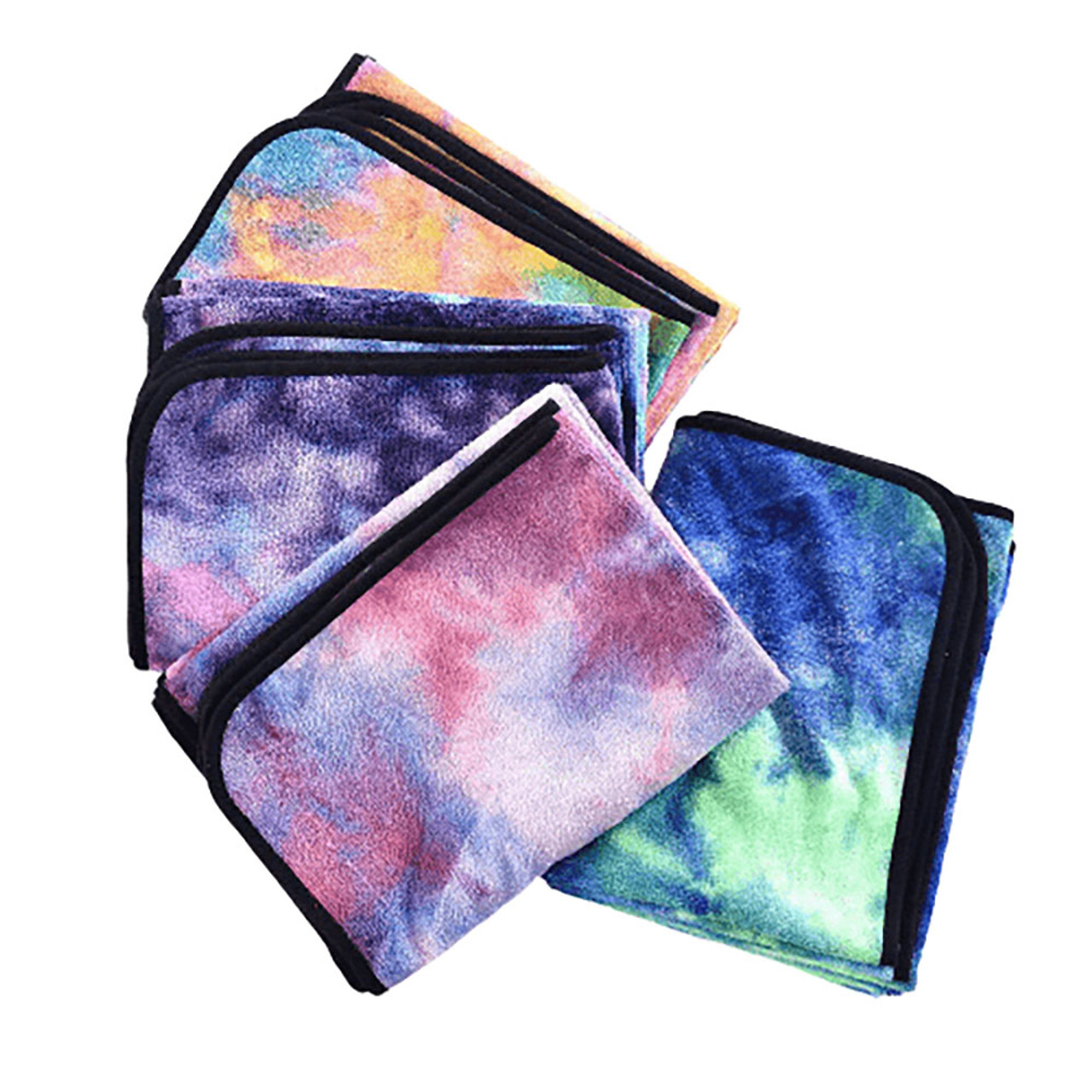 Tie-Dye Yoga Mat Towel with Slip-Resistant Grip Dots product image