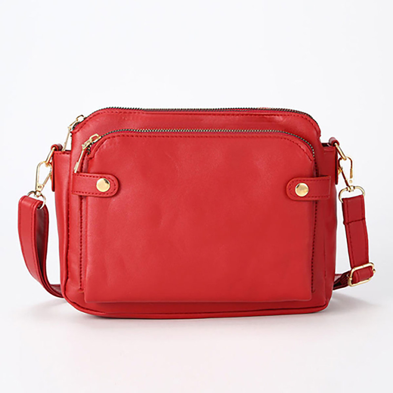 Crossbody Leather Shoulder Bag with Removable Strap product image
