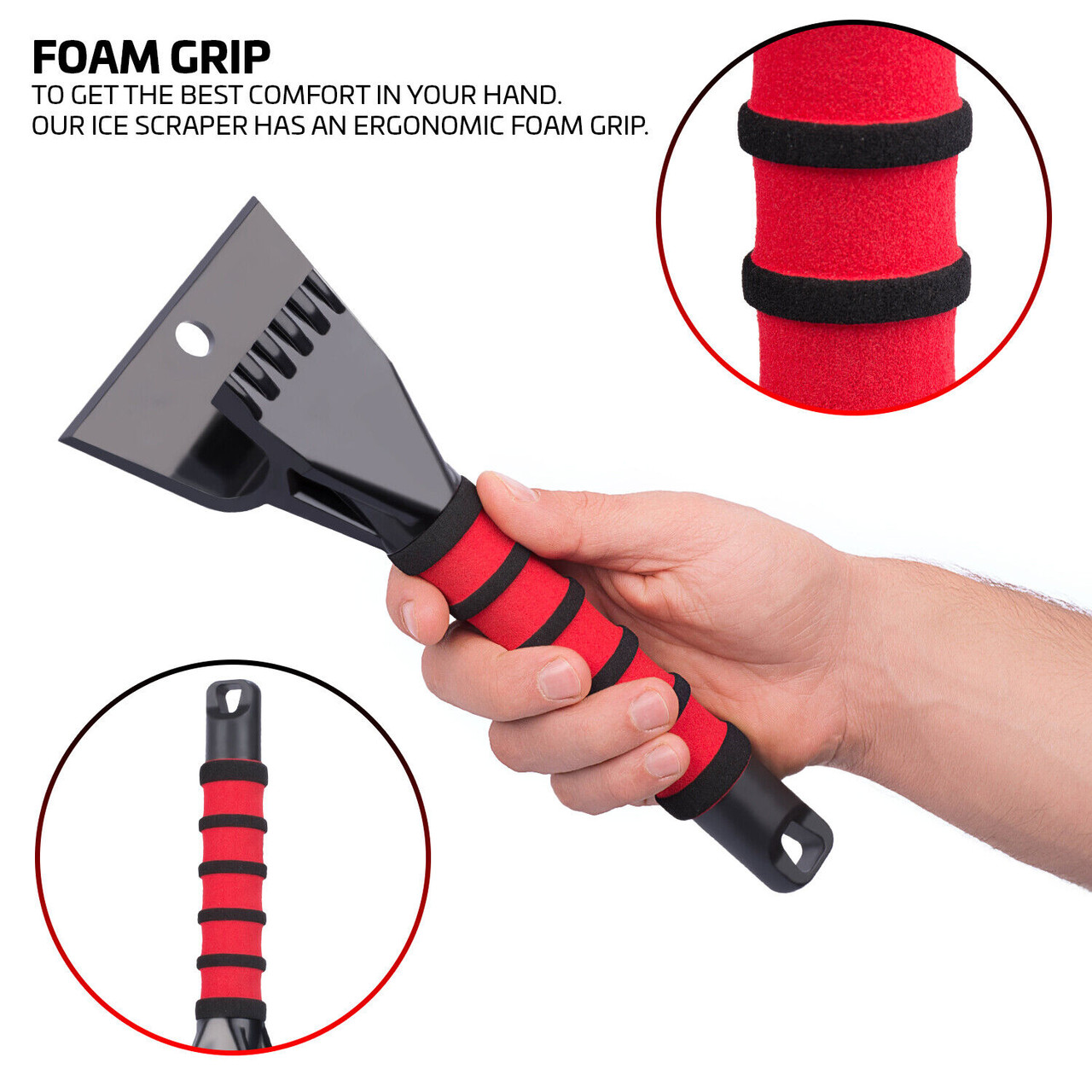 Ice Scraper & Crusher Tool for Ice & Snow Removal (2-Pack) product image