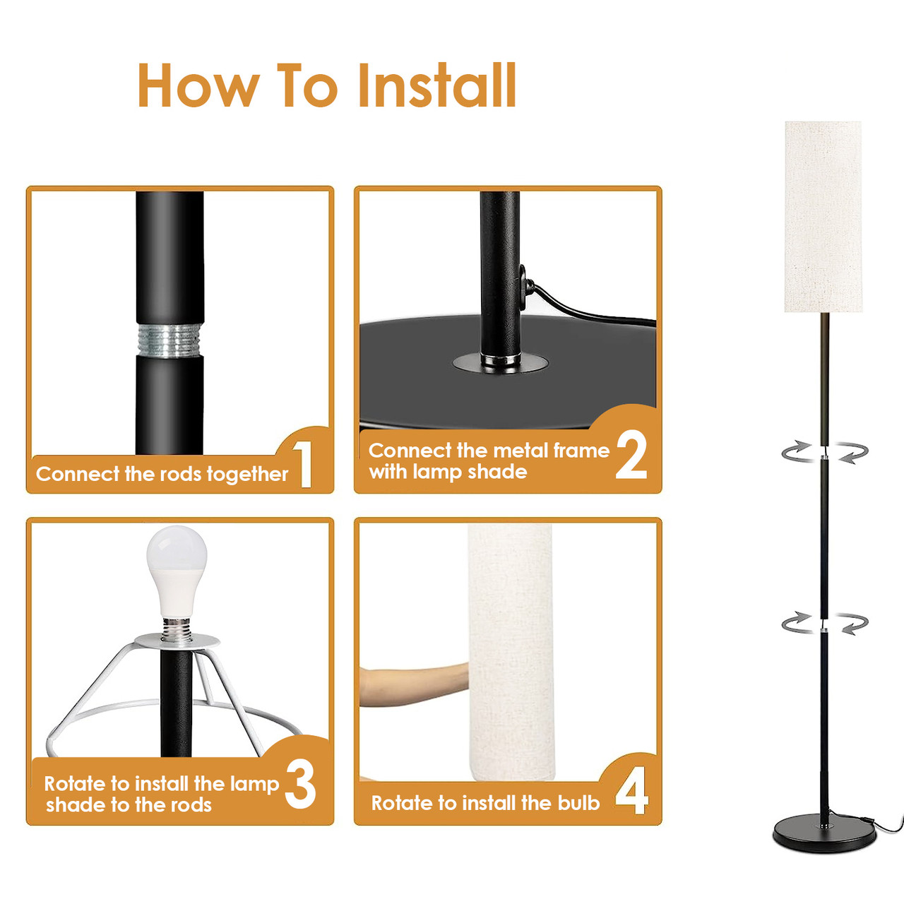 iMounTEK® Floor Lamp with Shade product image