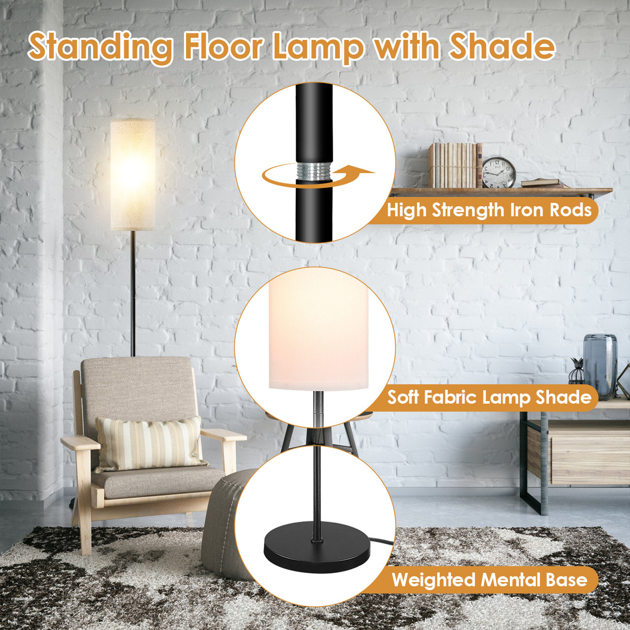 iMounTEK® Floor Lamp with Shade product image