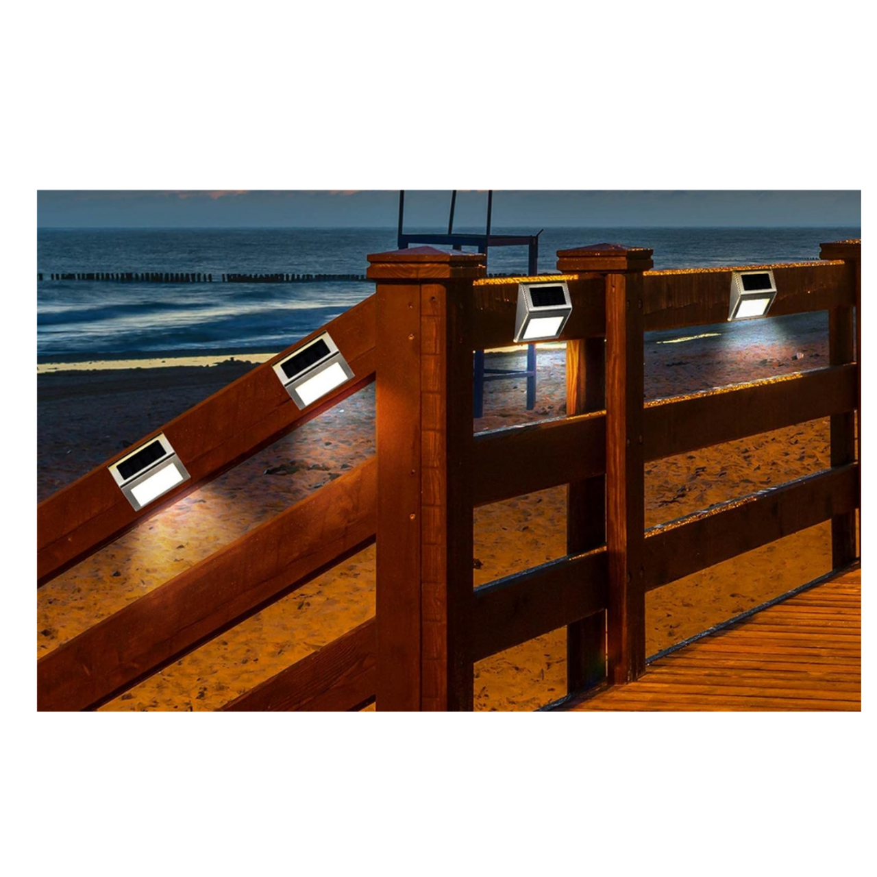 Stainless Steel Solar Light for Stairs & Pathways (8-Pack) product image