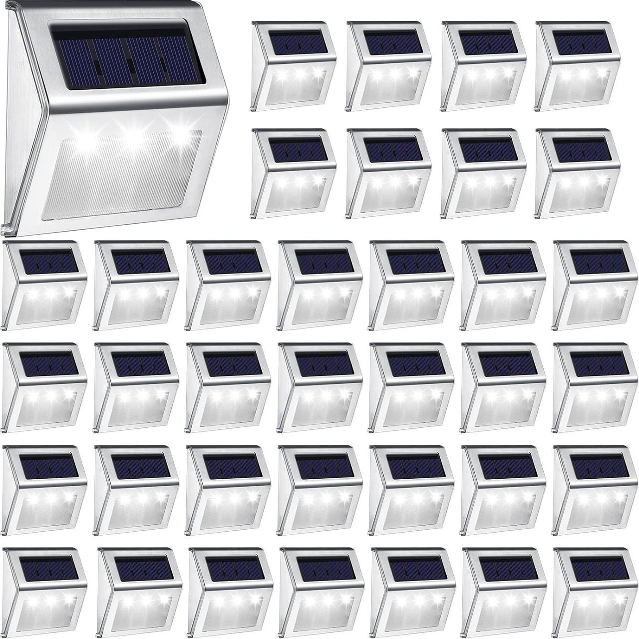 Stainless Steel Solar Light for Stairs & Pathways (8-Pack) product image