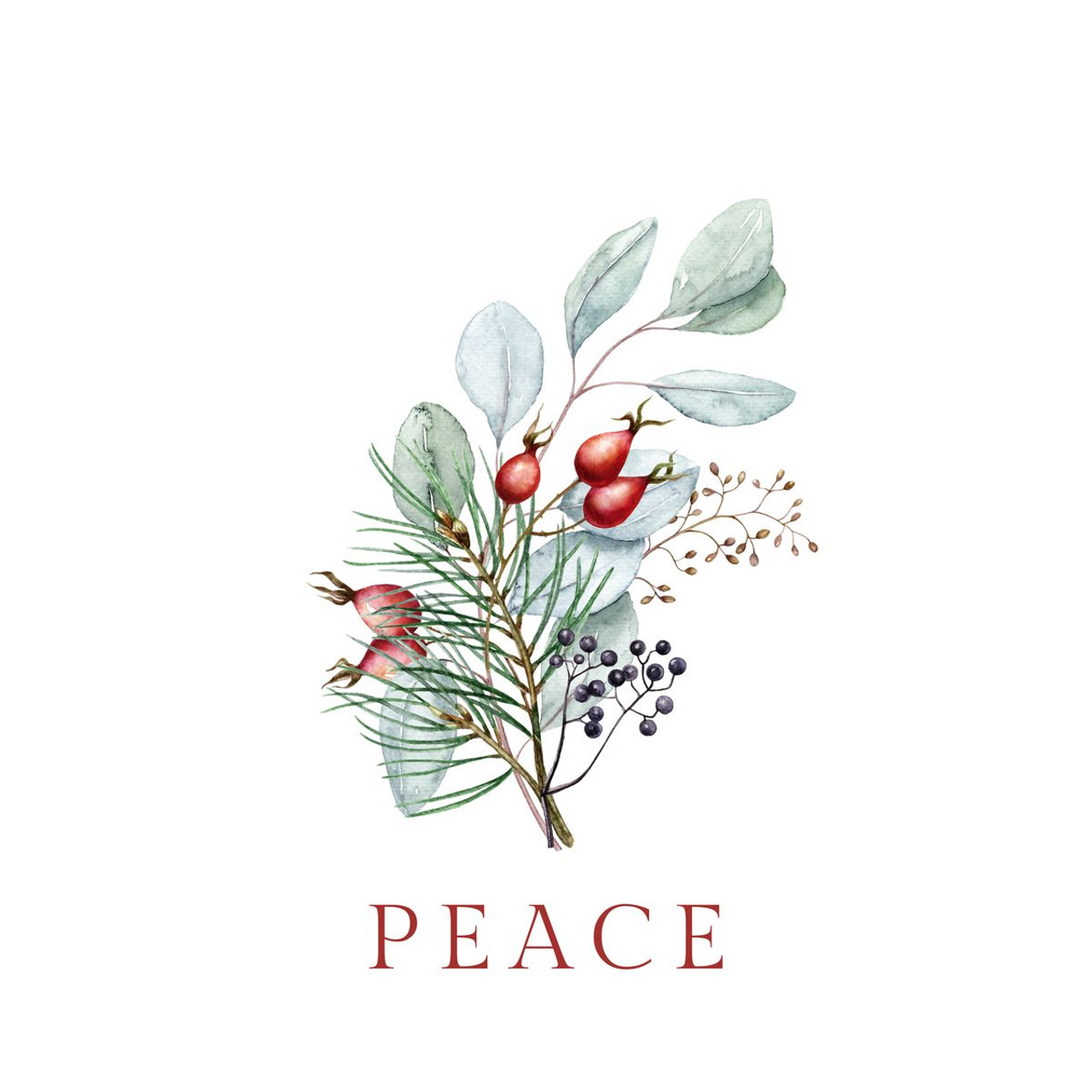 Peace or Joy Christmas Art Print by The Word Mercantile product image