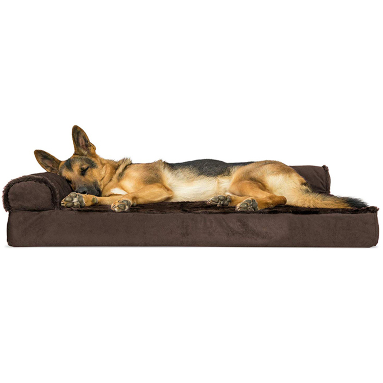 Plush & Velvet Deluxe Chaise Lounge Orthopedic Pet Bed product image