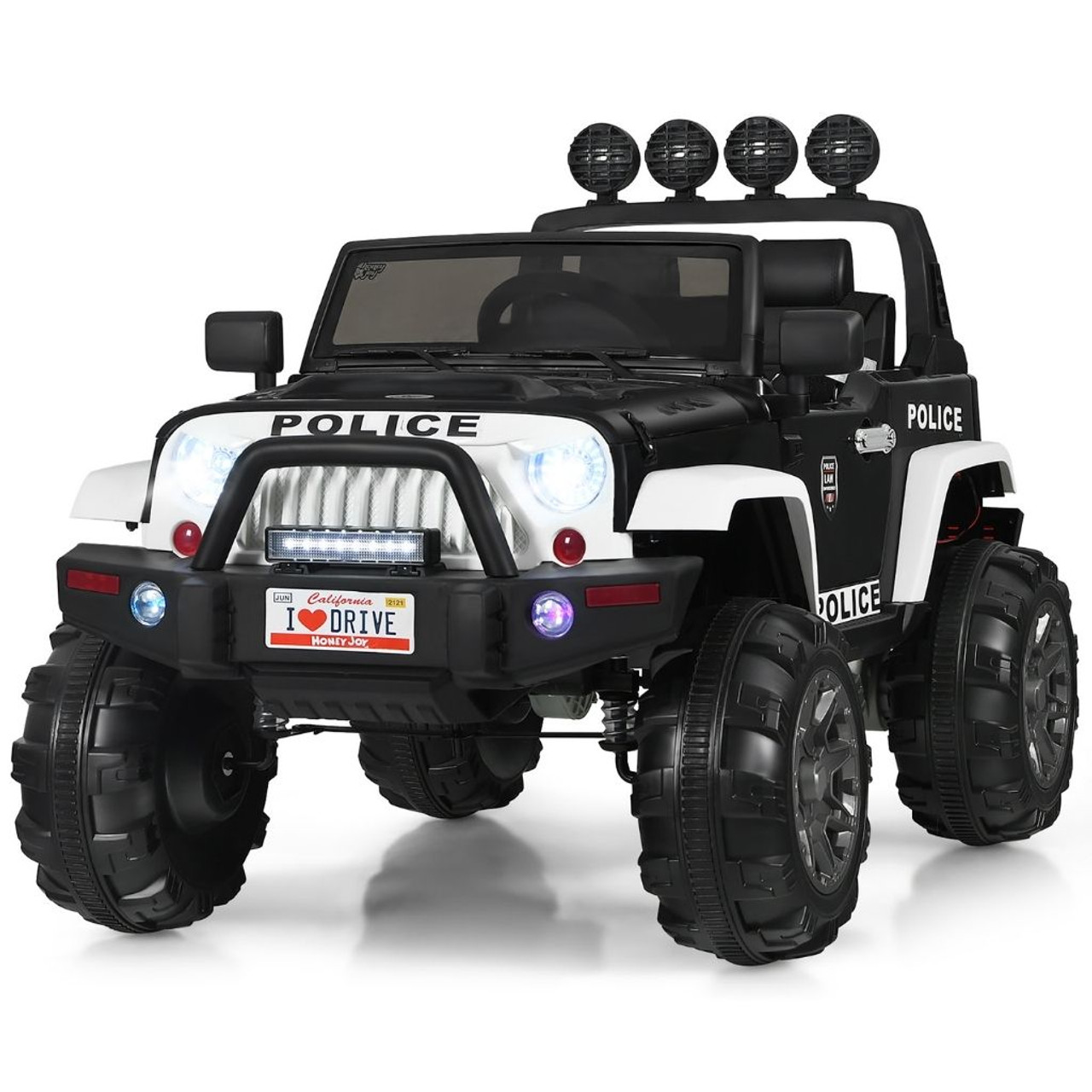 Kids' 12V Ride-on RC Police Vehicle product image