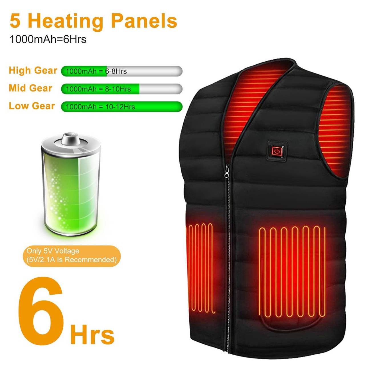 N'Polar™ USB-Heated Jacket Vest with Power Bank product image