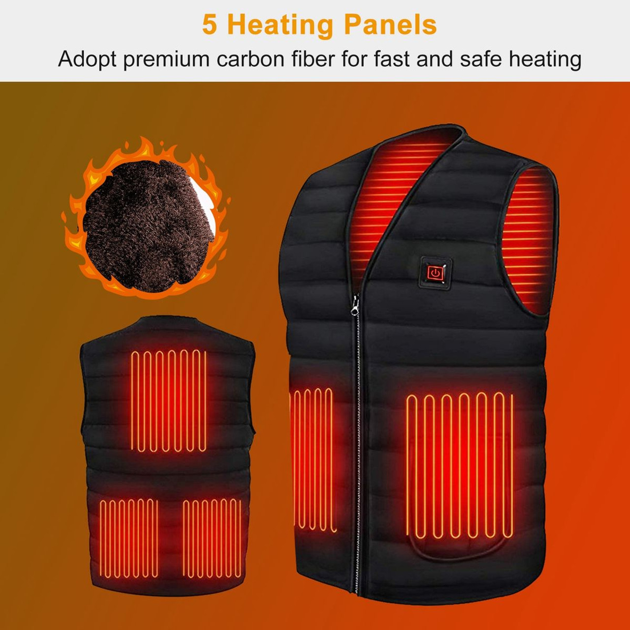 N'Polar™ USB-Heated Jacket Vest with Power Bank product image