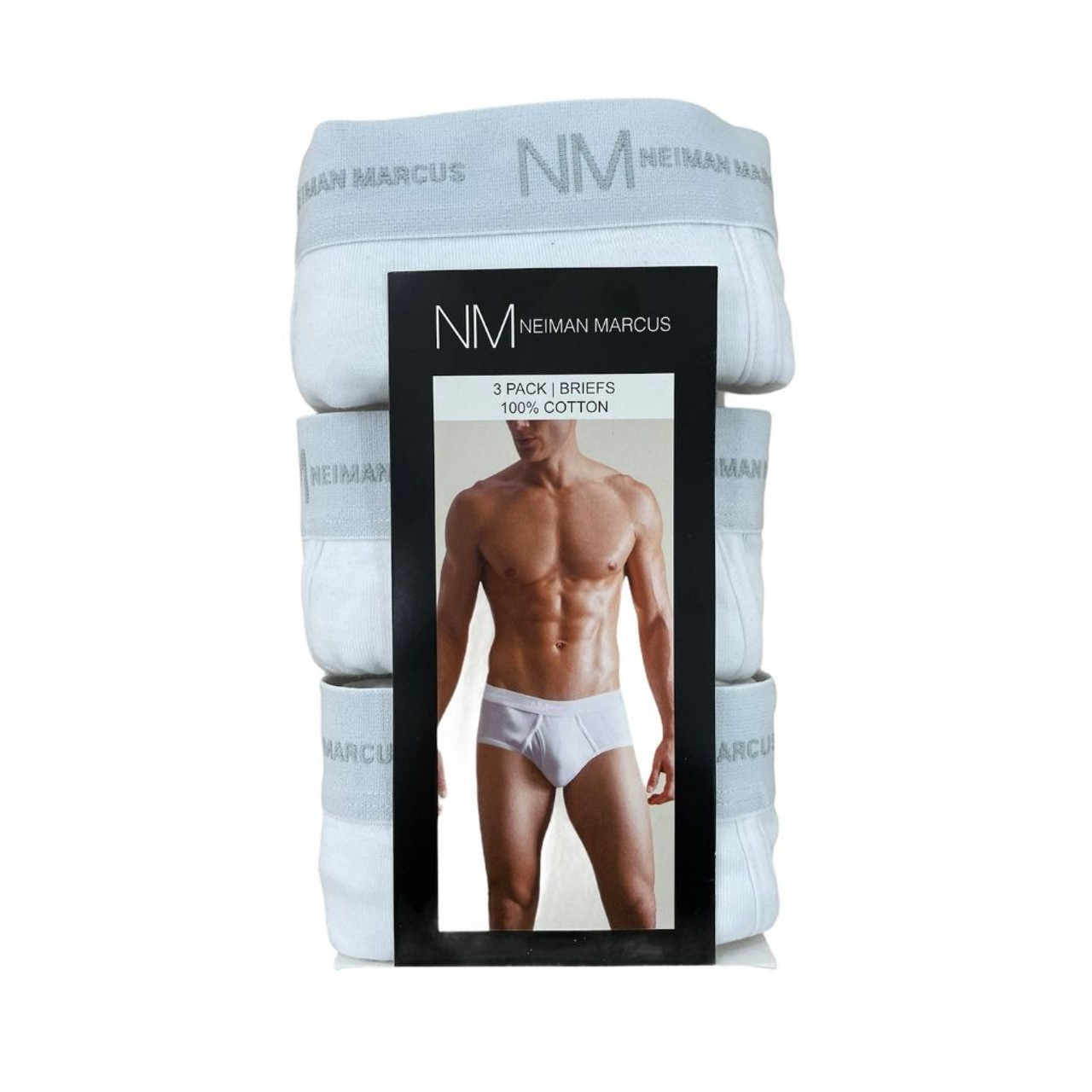 Neiman Marcus® Tagless 100% Cotton Men's Underwear (3-Pack) product image