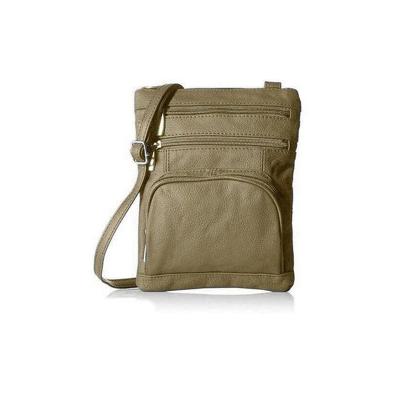 Super Soft Leather Crossbody Bag with Strap (3 Sizes) product image