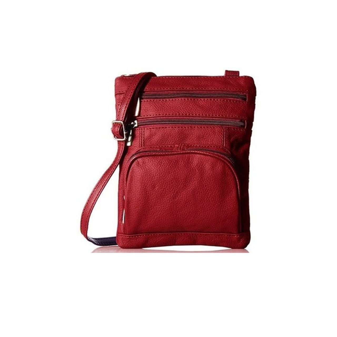 Super Soft Leather Crossbody Bag with Strap (3 Sizes) product image