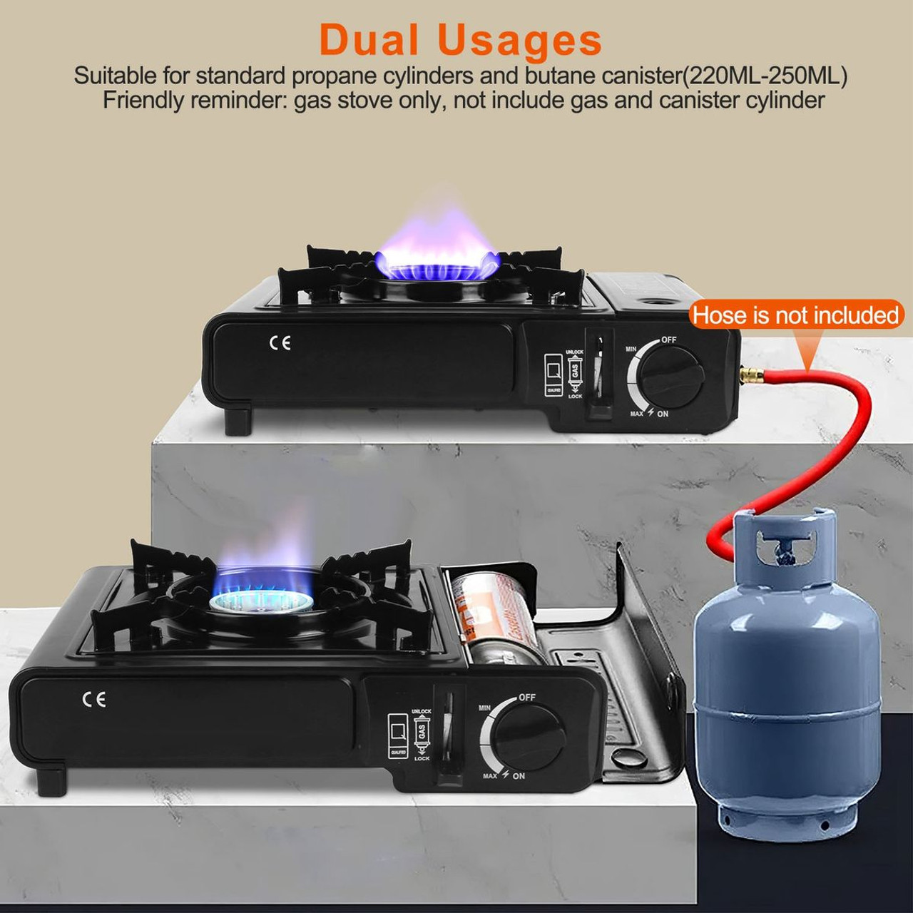 iMounTEK® 3300W Portable Camping Dual Fuel Stove product image