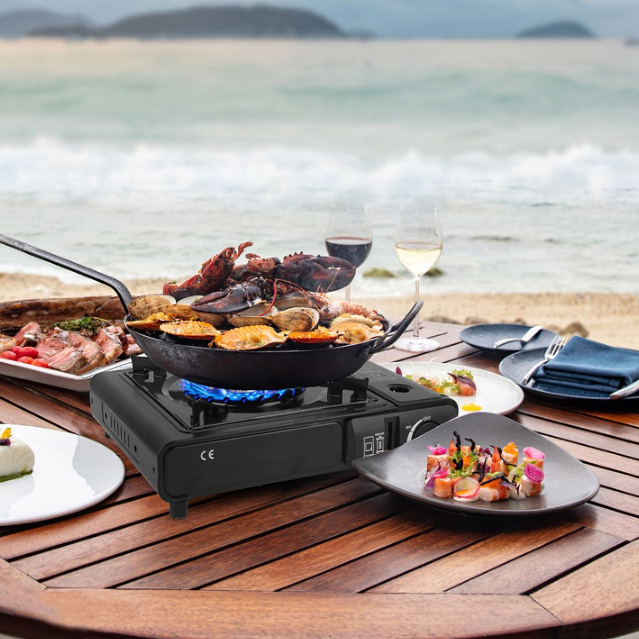 iMounTEK® 3300W Portable Camping Dual Fuel Stove product image