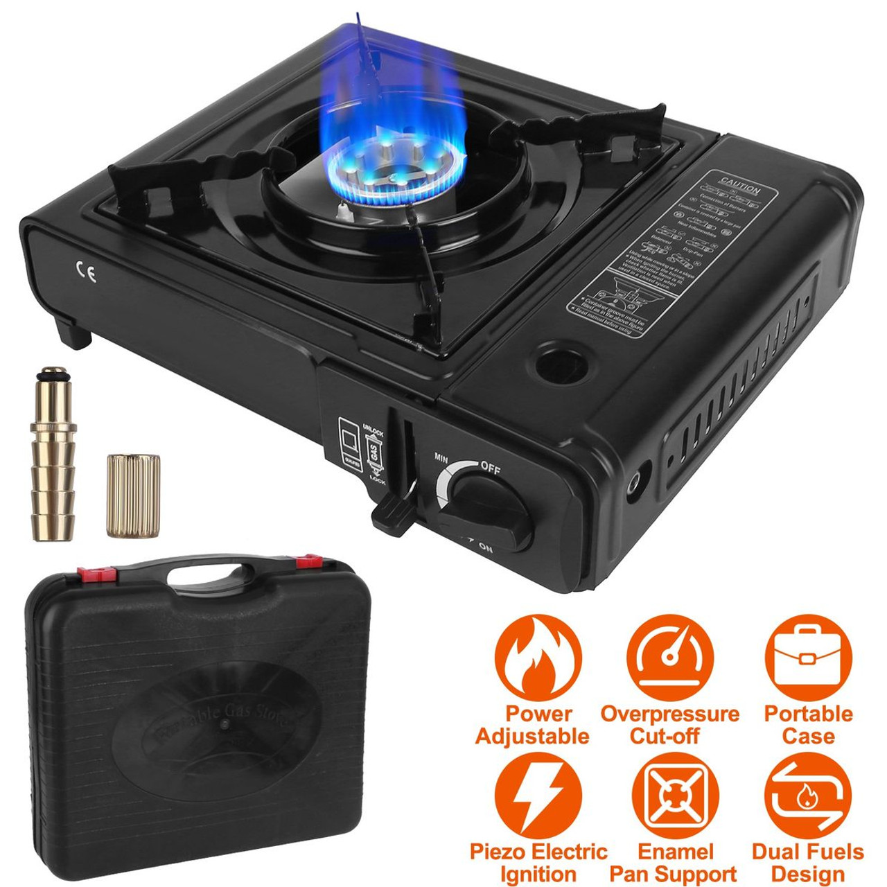 iMounTEK® 3300W Portable Camping Dual Fuel Stove product image