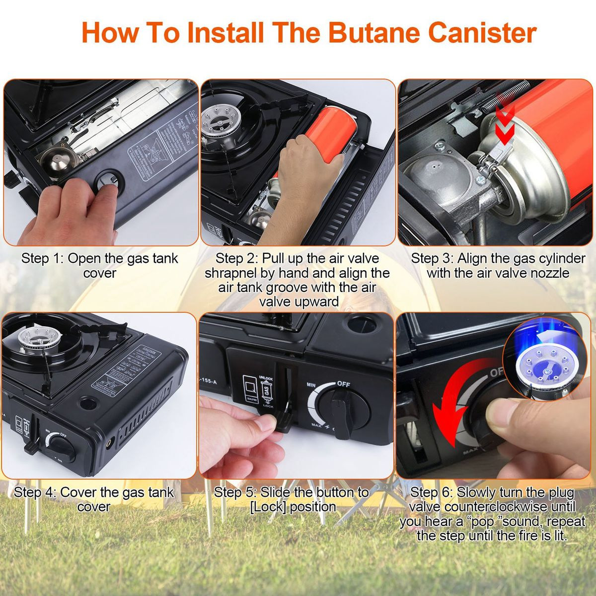 3300W Portable Camping Dual Fuel Stove product image