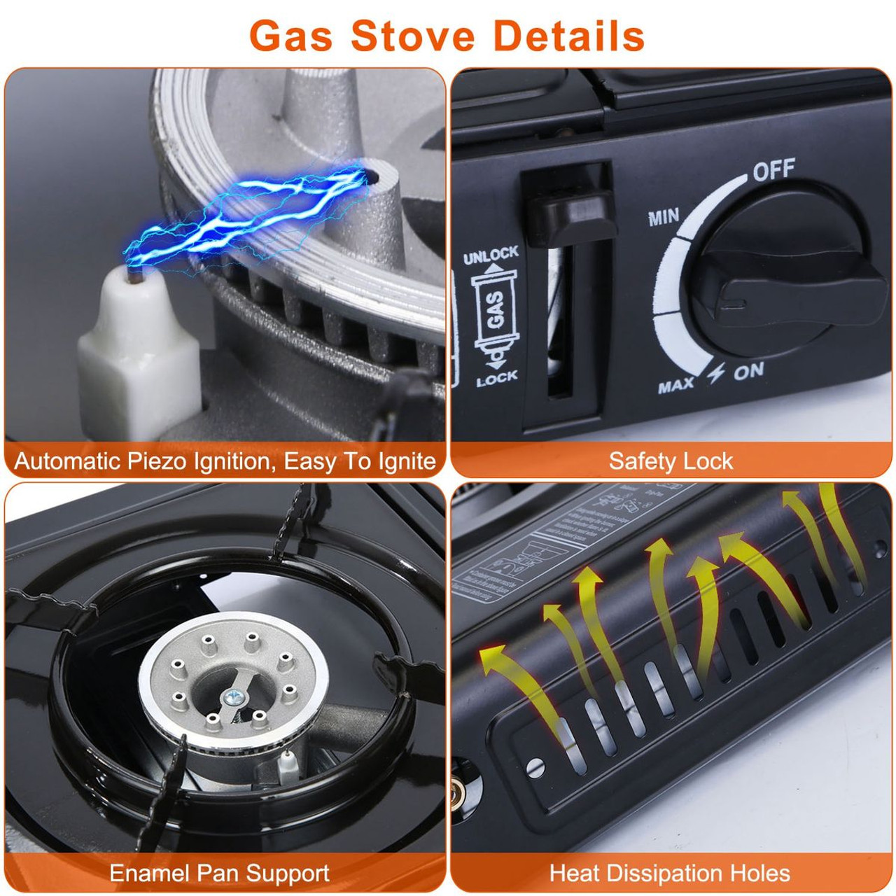 iMounTEK® 3300W Portable Camping Dual Fuel Stove product image
