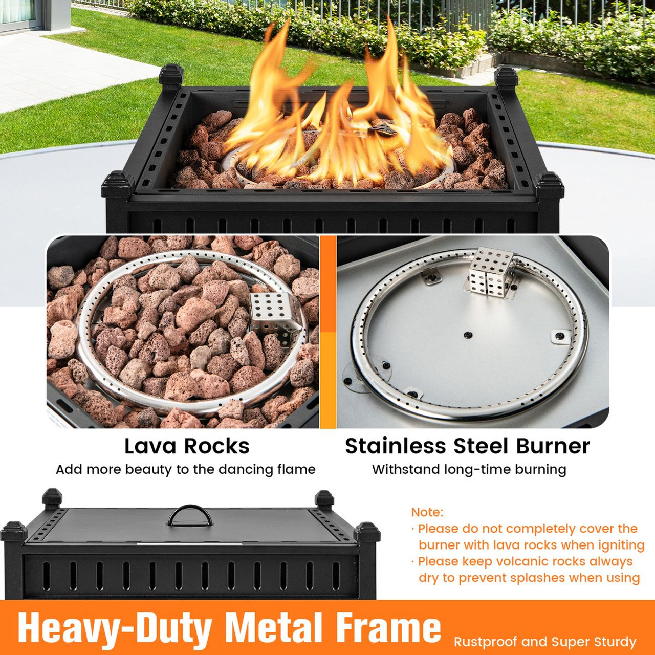 16.5-Inch Tabletop Propane Fire Pit with Simple Ignition System product image