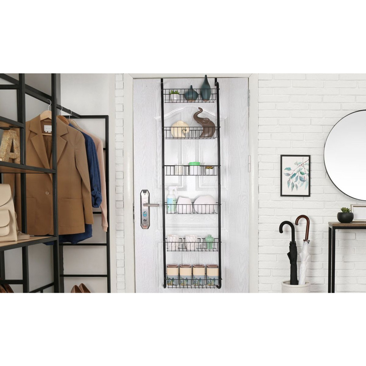 NewHome™ 6-Tier Over-the-Door Pantry Organizer Rack product image