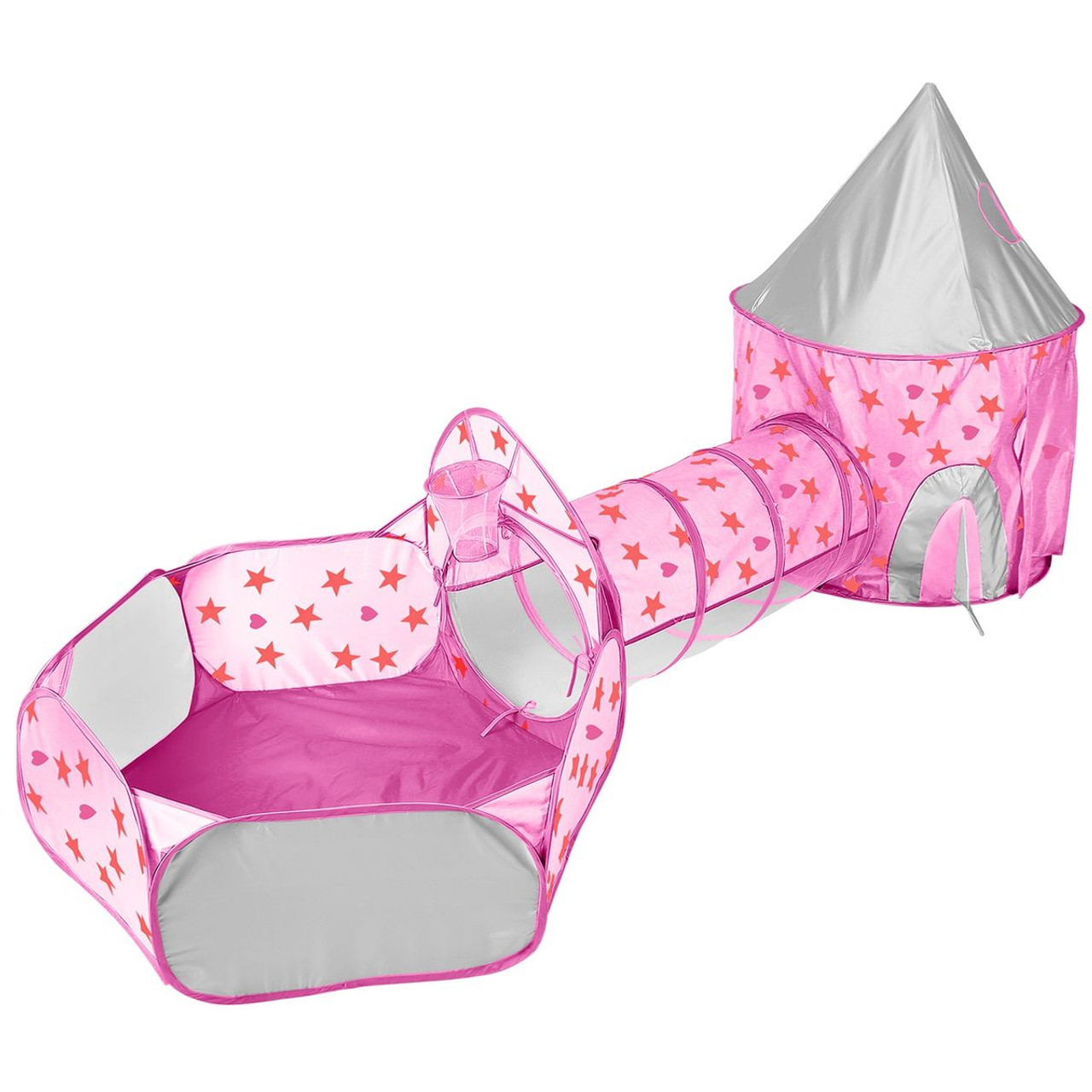 iMounTEK® Kids' 3-in-1 Pop-up Play Tent with Ball Pit & Crawl Tunnel product image