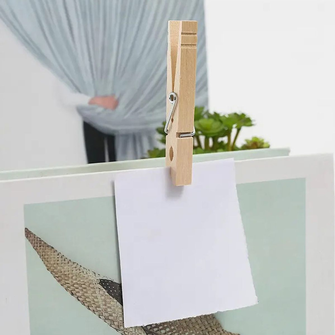 FENZER™ Wooden Laundry Clothes Pins (100-Pack) product image