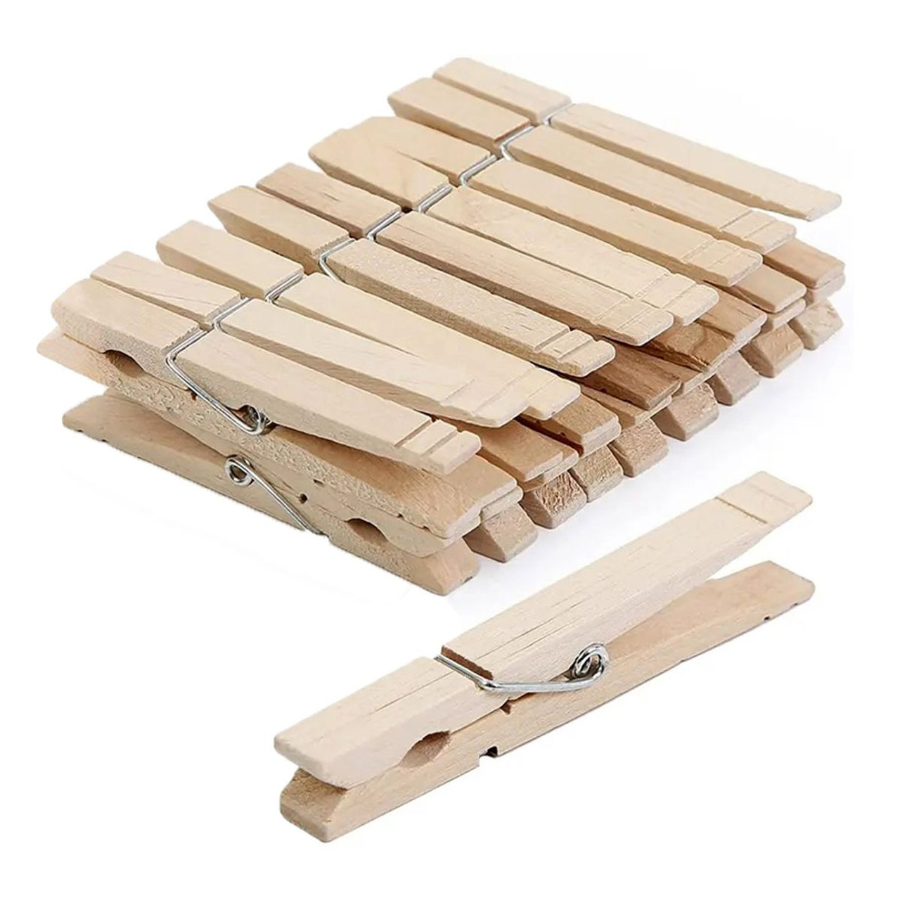 FENZER™ Wooden Laundry Clothes Pins (100-Pack) product image