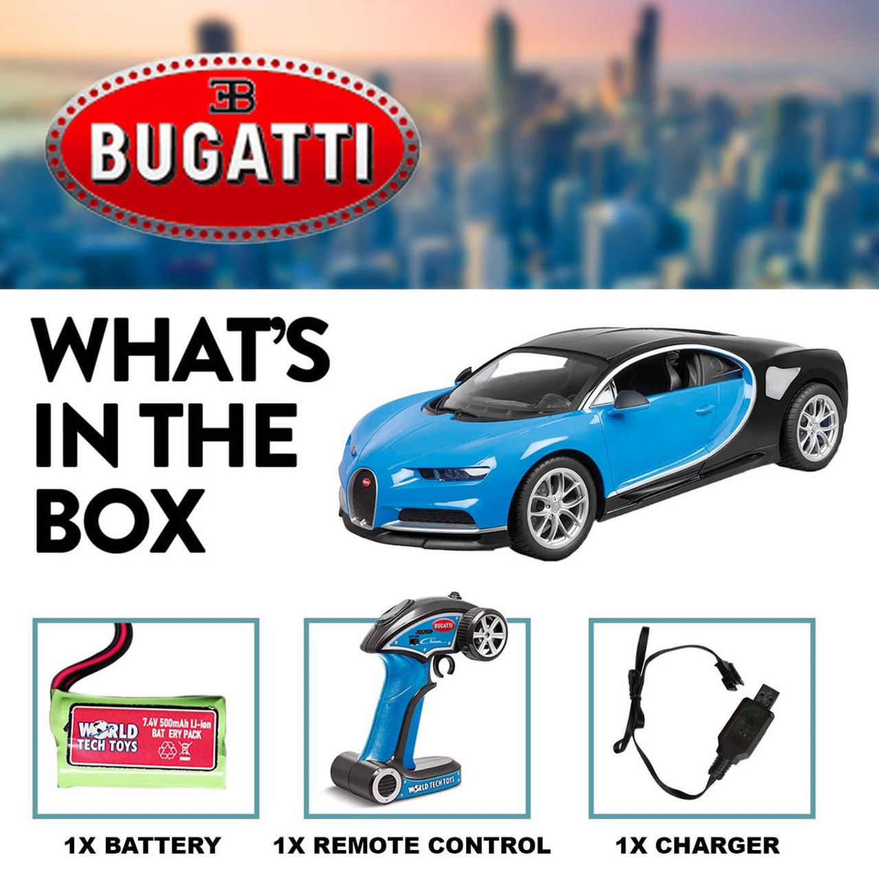 Bugatti Chiron 1:10 RTR Electric 2.4Ghz RC Car product image