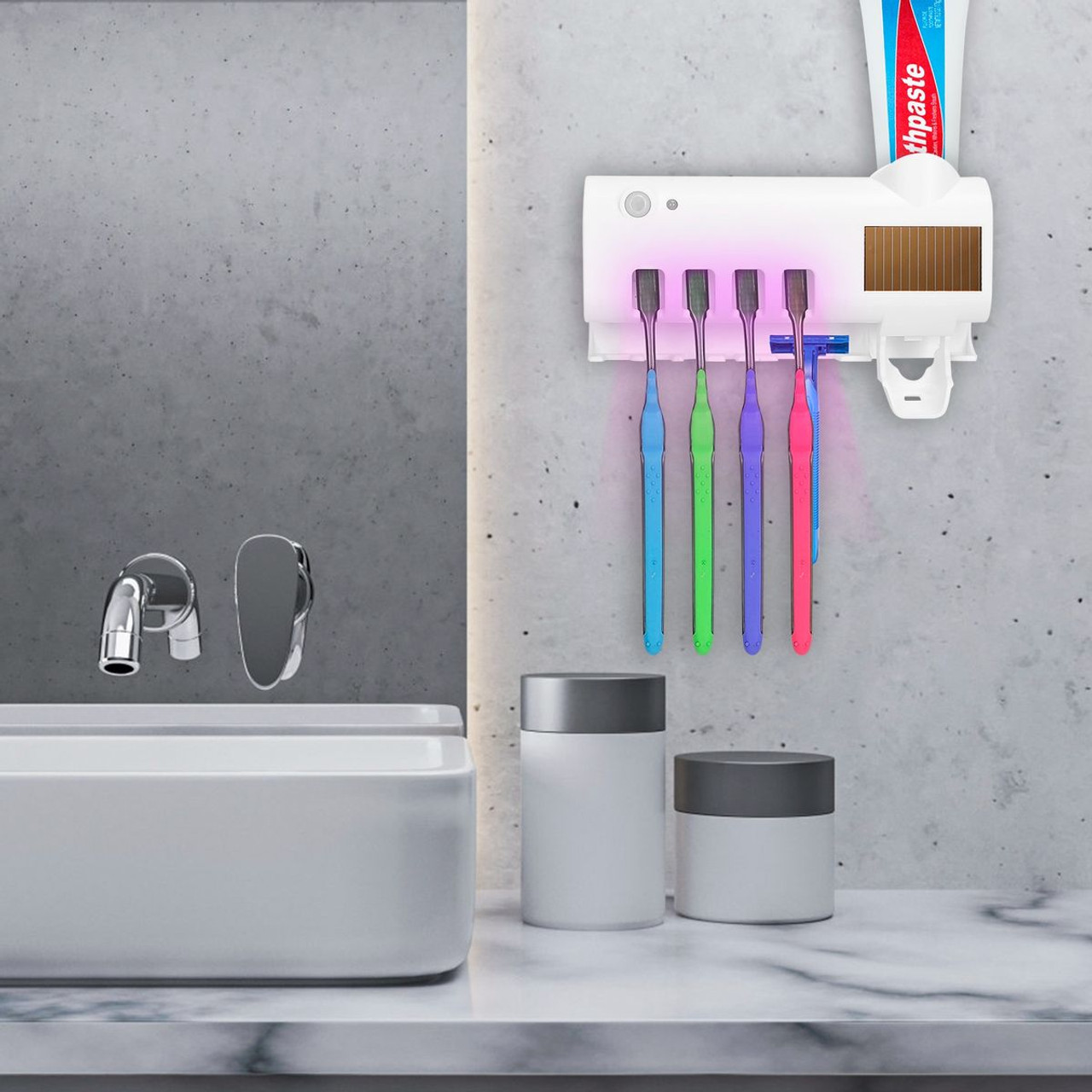 iMounTEK® Wall-Mounted Toothbrush Holder product image