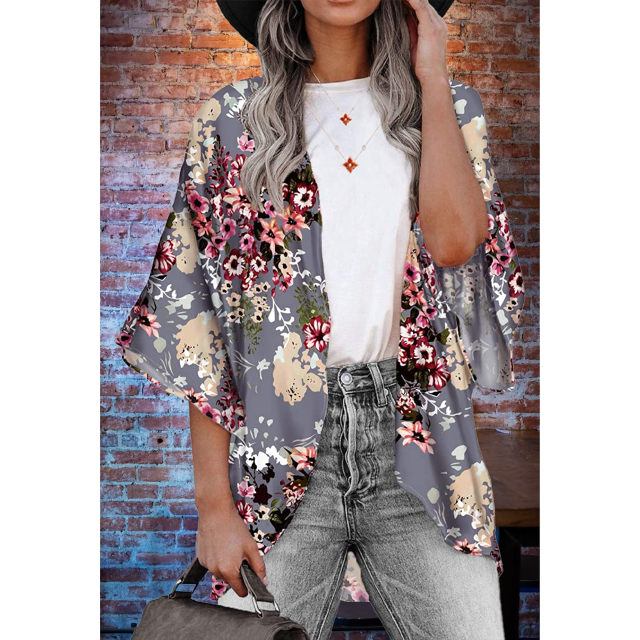 Women's Lightweight Cover-up Kimono Cardigan product image