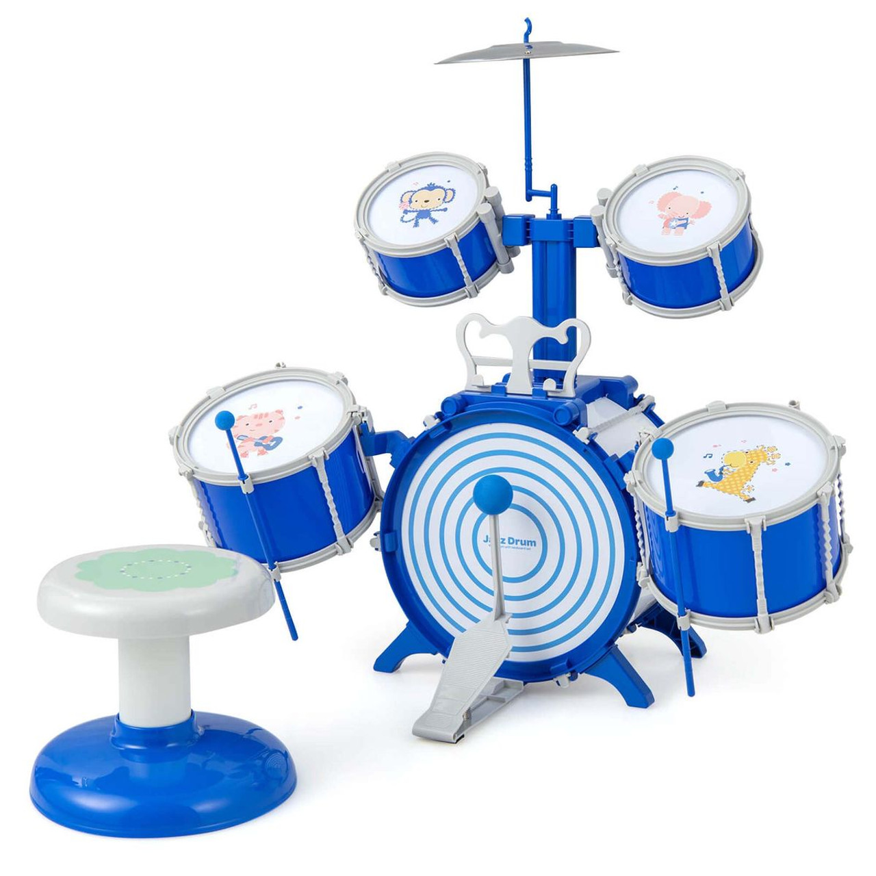 Kids' Jazz Drum Keyboard Set with Stool & Microphone Stand product image