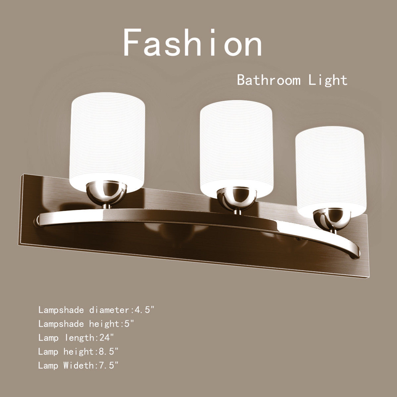 Glass Wall Sconce for 3 Bulbs product image
