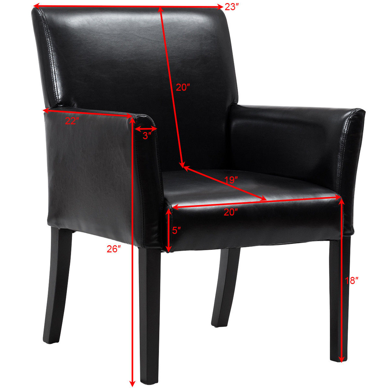 Modern PU Leather Executive Armchair product image