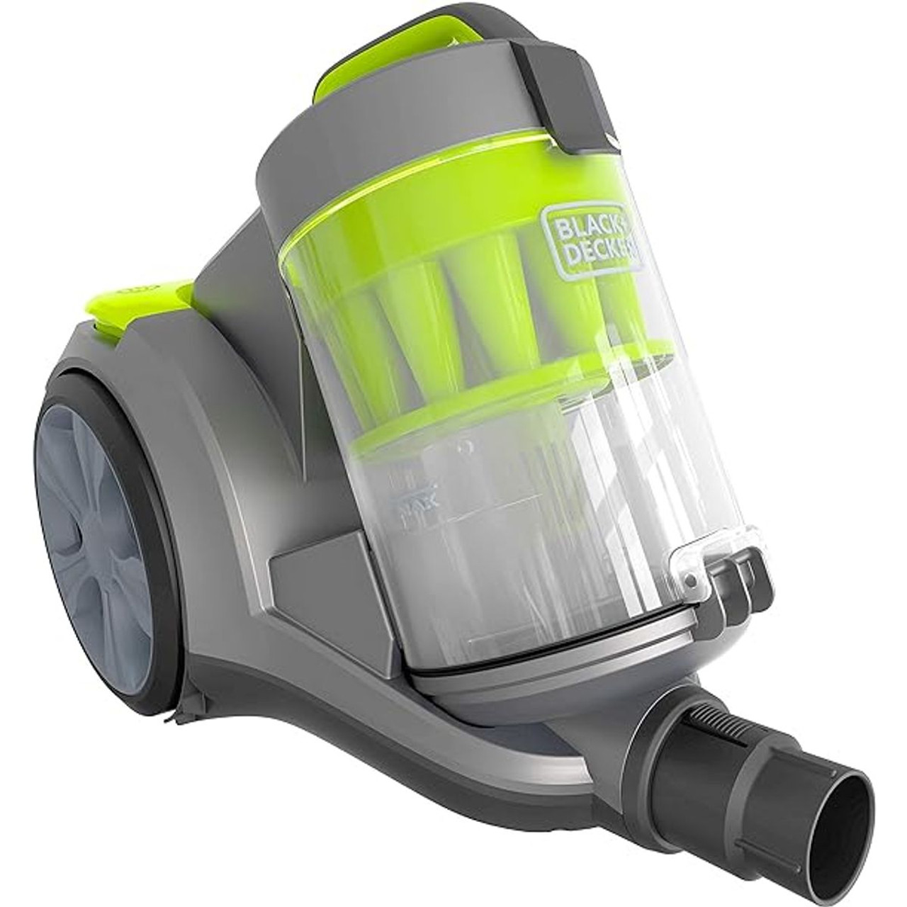 BLACK+DECKER Bagless Canister Multi-Cyclonic Vacuum - Gray/Green product image