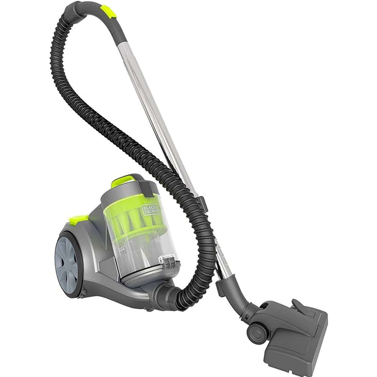 BLACK+DECKER Bagless Canister Multi-Cyclonic Vacuum - Gray/Green product image