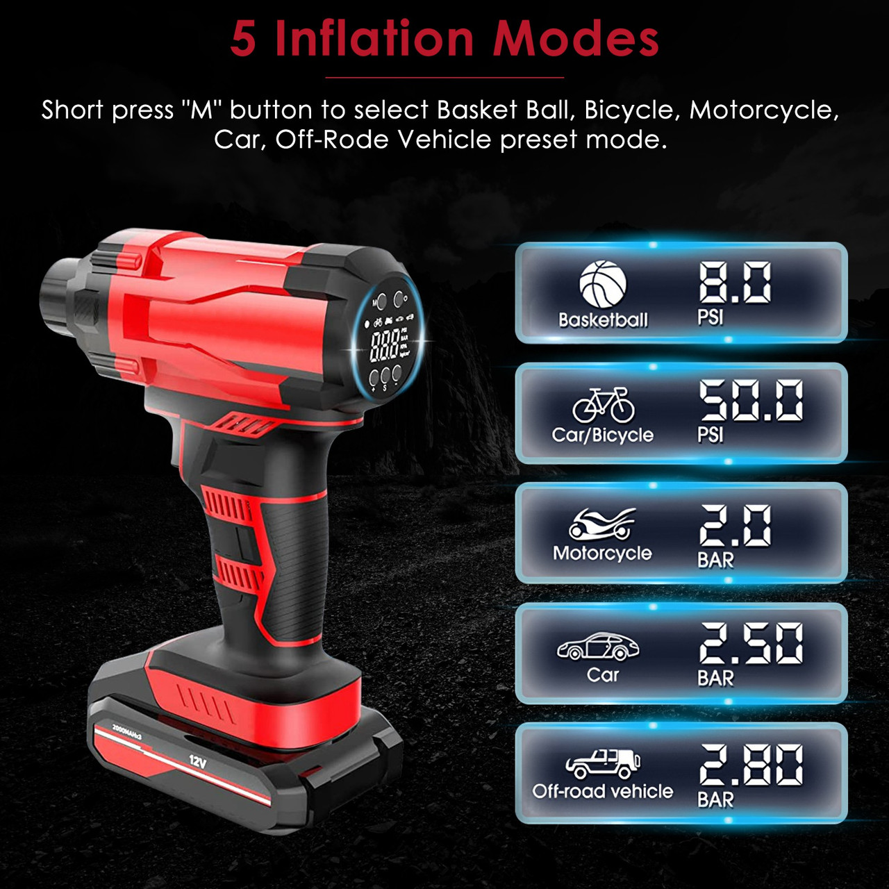 iMounTEK® Digital Car Tire Air Pump product image