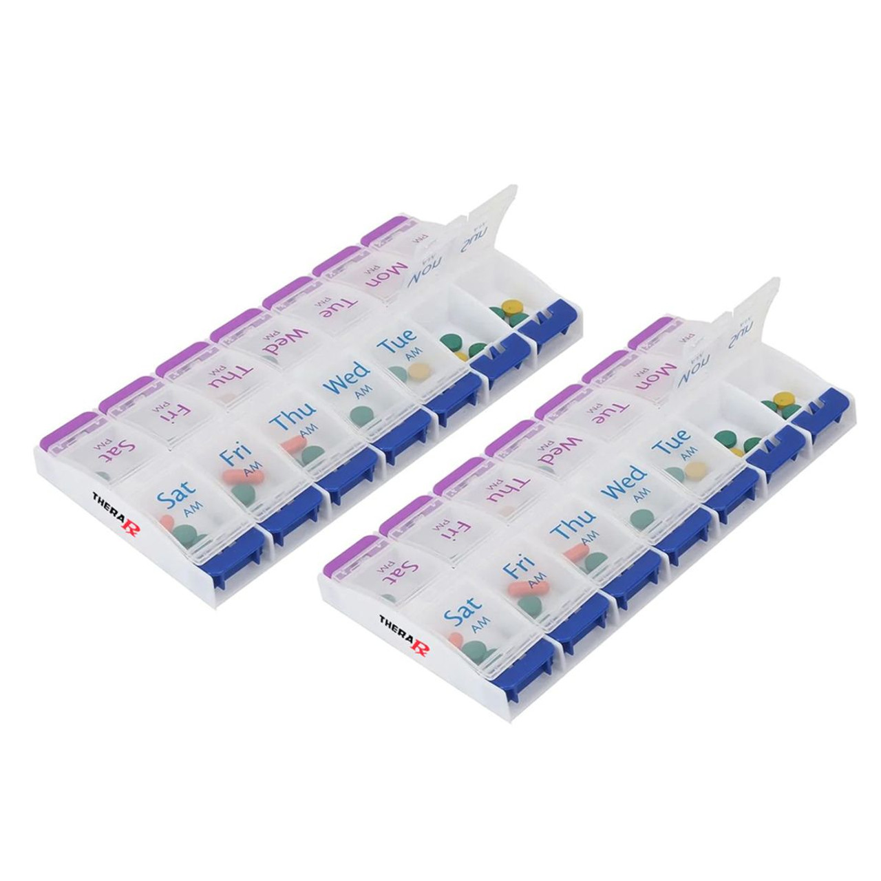 TheraRx™ Weekly Pill Organizer Box (2-Pack) product image