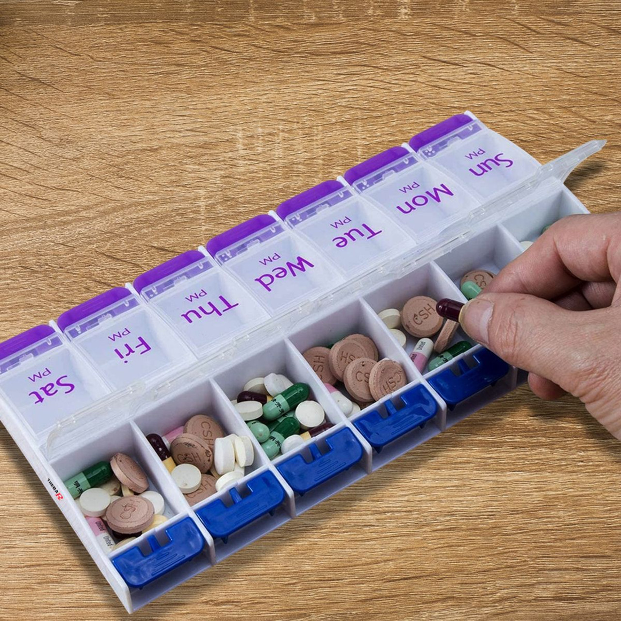 TheraRx™ Weekly Pill Organizer Box (2-Pack) product image