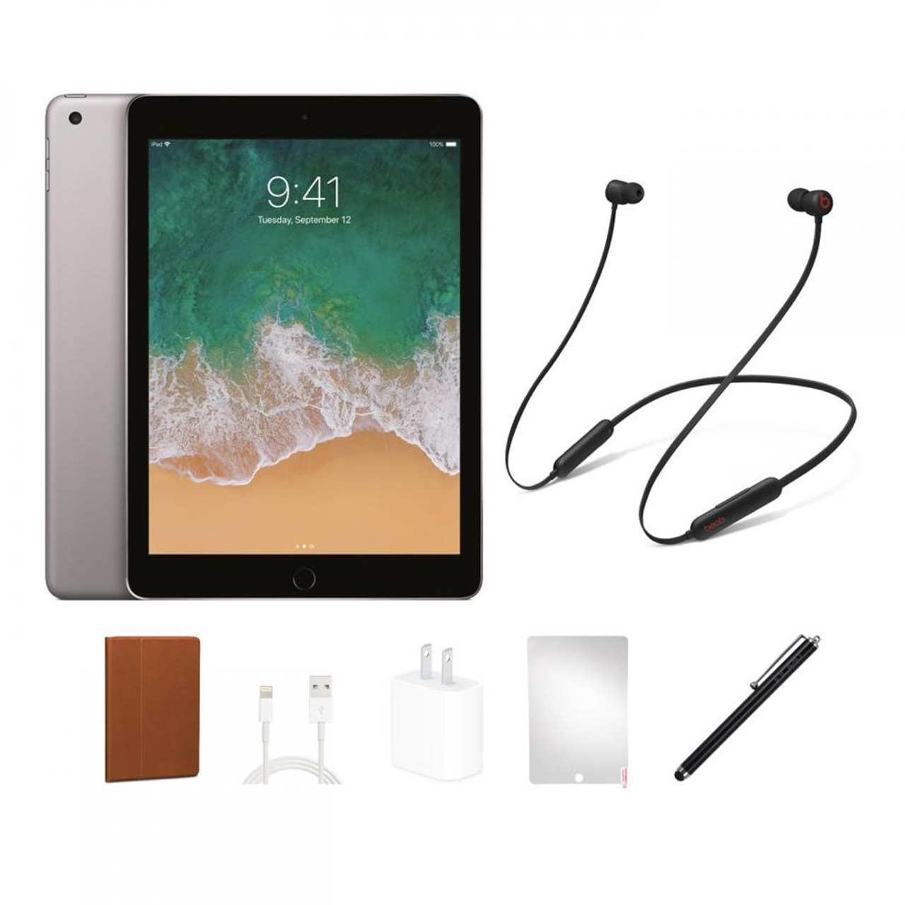Apple® iPad, 128GB, Wi-Fi Only Bundle (5th Gen, 2017) product image