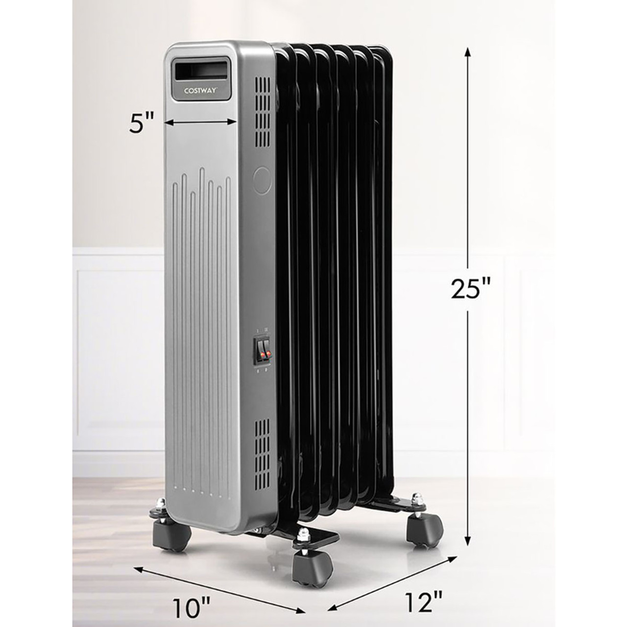 1500W Portable Oil-Filled Radiator Heater product image