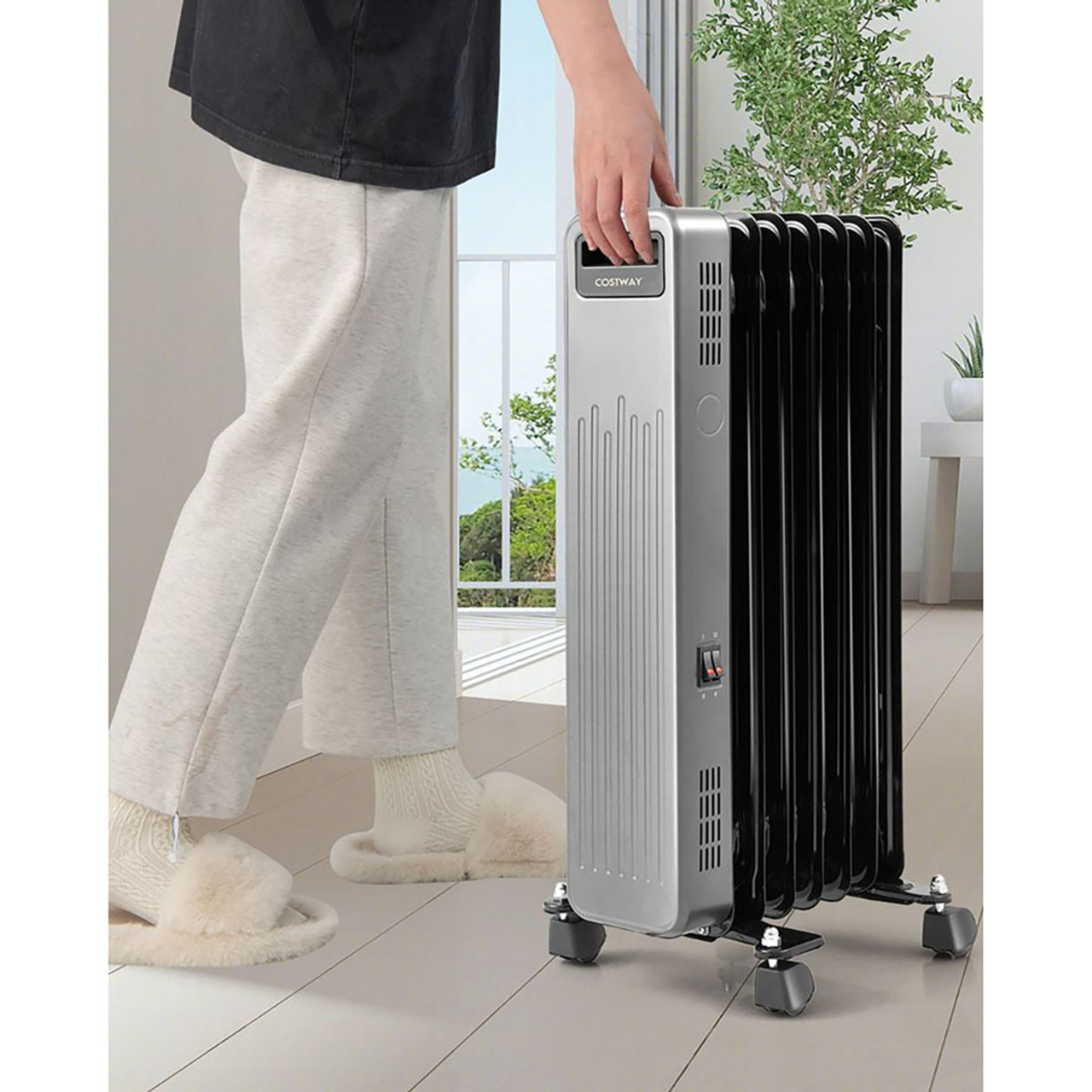 1500W Portable Oil-Filled Radiator Heater product image